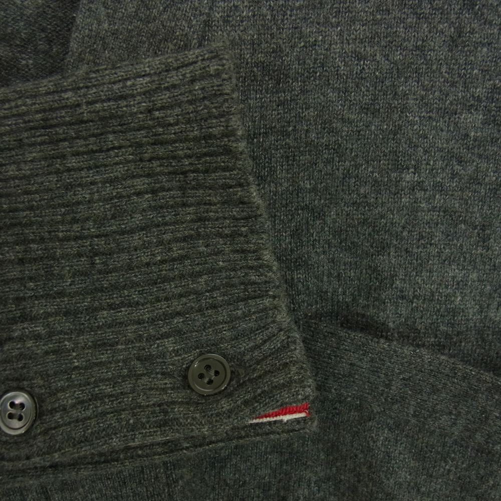 THOM BROWNE トムブラウン 国内正規品 スコットランド製 01113D7007 4BAR ニット カーディガン グレー グレー系 O【中古】