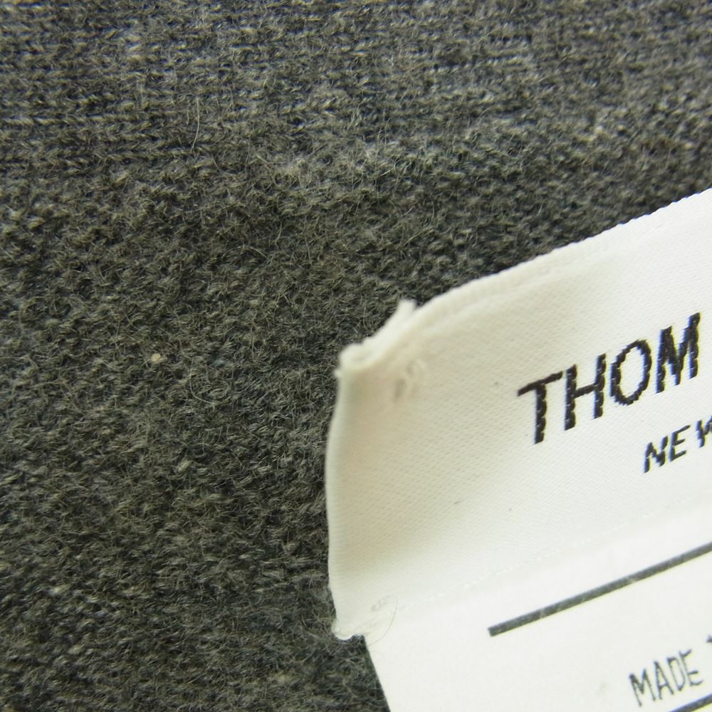 THOM BROWNE トムブラウン 国内正規品 スコットランド製 01113D7007 4BAR ニット カーディガン グレー グレー系 O【中古】