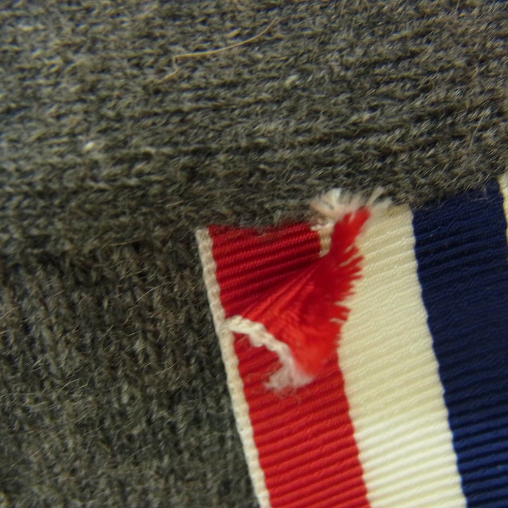 THOM BROWNE トムブラウン 国内正規品 スコットランド製 01113D7007 4BAR ニット カーディガン グレー グレー系 O【中古】