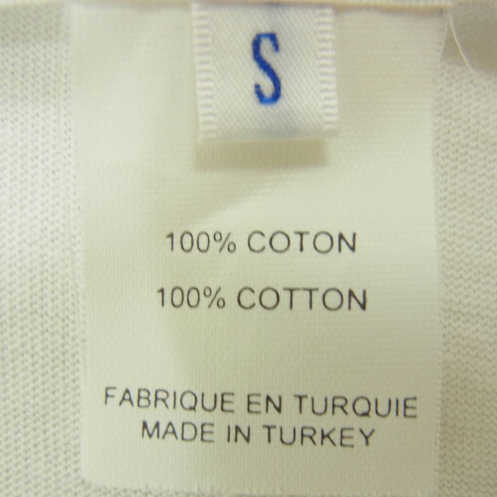 COMME des GARCONS コムデギャルソン SHIRT W26104 Jean Michel Basquiat バスキア 後ろロング 段違い プリント 半袖 カットソー ホワイト系 S【中古】