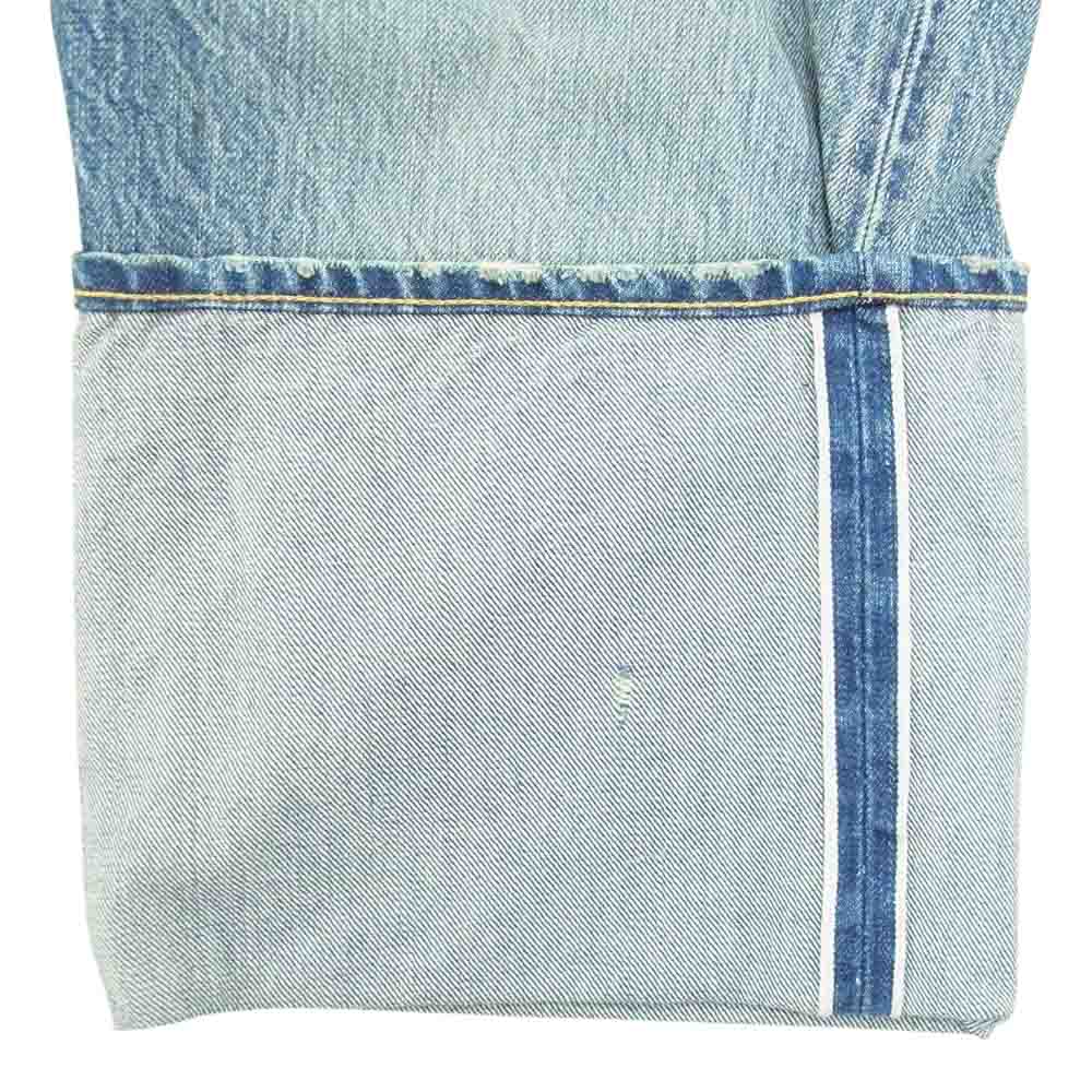 JUNYA WATANABE COMME des GARCONS MAN ジュンヤワタナベコムデギャルソンマン × LEVIS リーバイス WE-P205 AD2019 綿デニム 製品加工 1976年モデル カスタマイズ デニムパンツ インディゴブルー系 S【中古】