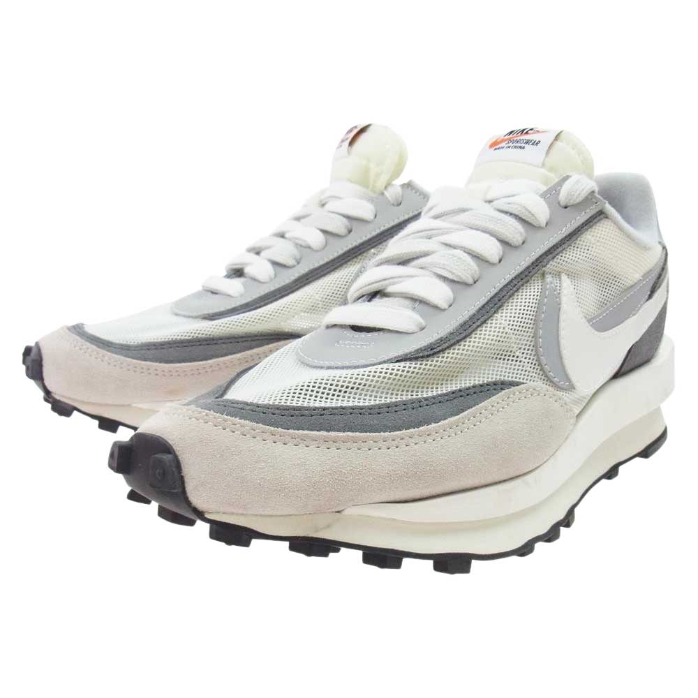 NIKE ナイキ sacai サカイ BV0073-100 LD WAFFLE WOLF GREY ワッフル ローカットスニーカー ホワイト系 グレー系 26.5cm【中古】