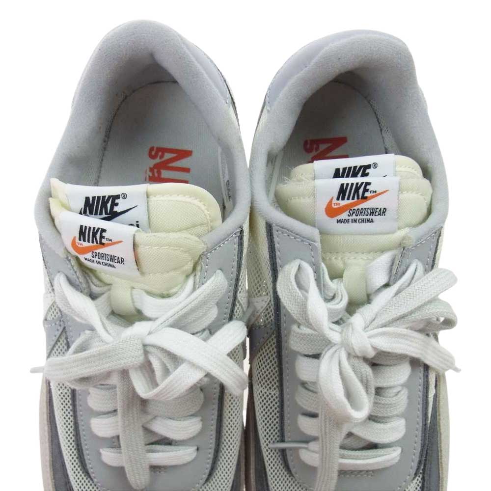NIKE ナイキ sacai サカイ BV0073-100 LD WAFFLE WOLF GREY ワッフル ローカットスニーカー ホワイト系 グレー系 26.5cm【中古】