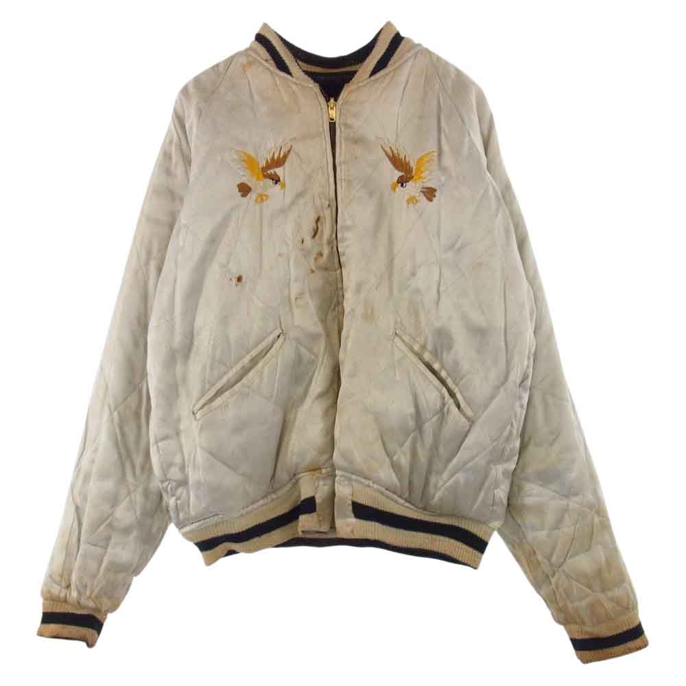 ヴィンテージ WH2711 MATADOR SOUVENIR JACKET YKK 回転ファスナー 別珍 サテン キルト リバーシブル スカジャン スーベニアジャケット ブラック系 ホワイト系【中古】