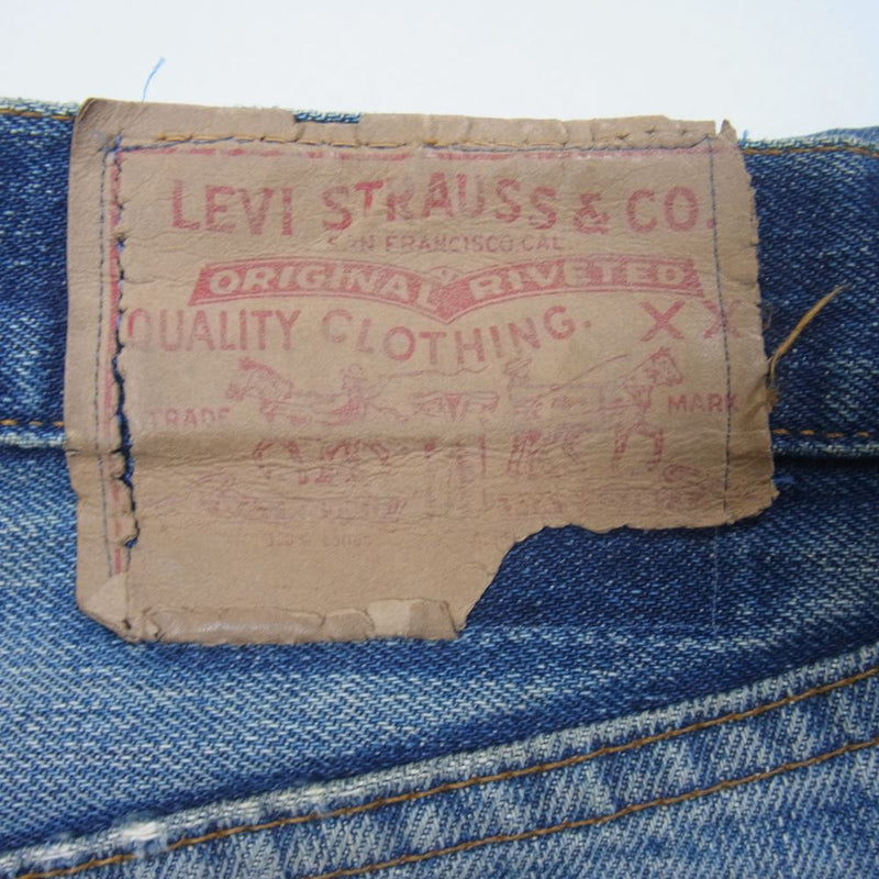Levi's リーバイス Vintage 501 66前期 スモールe 刻印6 オリジナル ジーンズ ビンテージ ヴィンテージ デニム インディゴブルー系【中古】