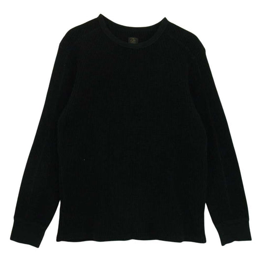 The Stylist Japan ザスタイリストジャパン サーマル ワッフル 長袖 カットソー ブラック系 L【中古】