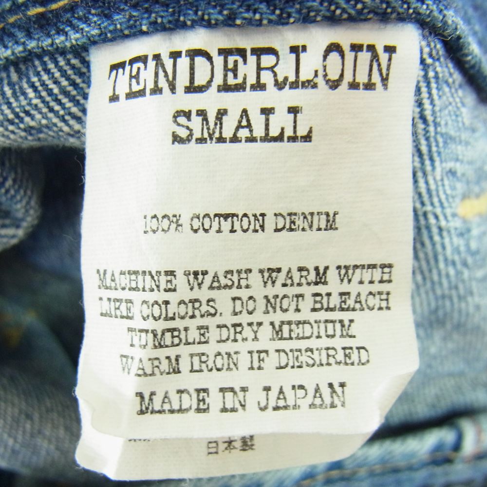 TENDERLOIN テンダーロイン BDP DENIM SHORTS WASH ウォッシュ インディゴ デニム ショーツ  インディゴブルー系 S【中古】