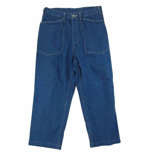 TENDERLOIN テンダーロイン DENIM TROUSERS WASH INDIGO デニム トラウザー ウォッシュインディゴ シンチバック パンツ インディゴブルー系 S【中古】