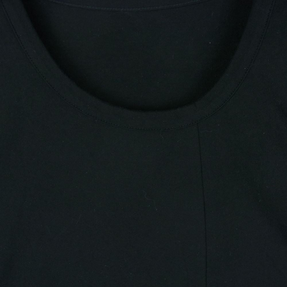 Y's Yohji Yamamoto ワイズ ヨウジヤマモト YD-T09-065 30 / Y's LOGO PIGMENT PRINT R FLASH LONG SLEEVE T 袖ロゴ ピグメントプリント フラッシュ 変形 長袖 カットソー ブラック系 2【中古】
