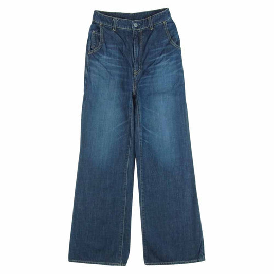 HYSTERIC GLAMOUR ヒステリックグラマー 01191AP03 5ポケット ジップフライ デニム フレア バギー パンツ インディゴブルー系 24【中古】