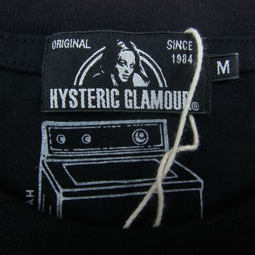 HYSTERIC GLAMOUR ヒステリックグラマー 21SS 02211CT07 SY/HUG ME I'M DIRTY SONIC YOUTH ソニックユース 半袖Tシャツ ブラック系 M【新古品】【未使用】【中古】