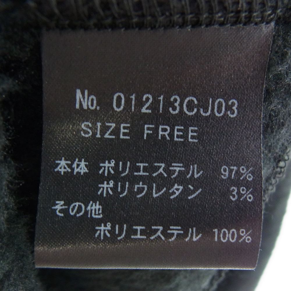 HYSTERIC GLAMOUR ヒステリックグラマー 01213CJ03 DIZZY&MILKY柄 ノーカラー フリース コート ブラック系 FREE【美品】【中古】