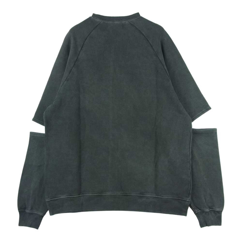 HYSTERIC GLAMOUR ヒステリックグラマー 01213CS10994 MORNING LUCK モーニング ラック オーバーサイズ スウェット トレーナー CHARCOAL FREE【新古品】【未使用】【中古】