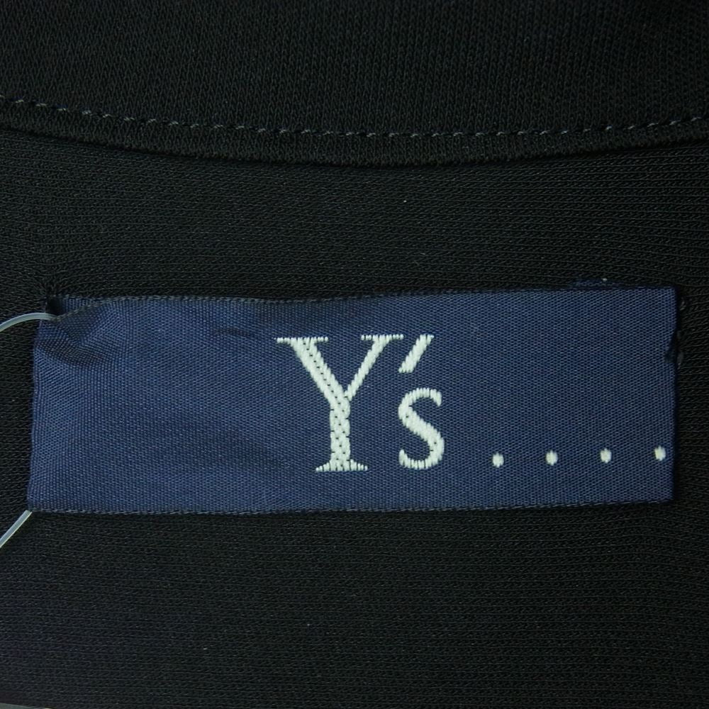 Y's Yohji Yamamoto ワイズ ヨウジヤマモト YX-D41-530-1 TRIACETATE DRY SMOOTH FASTENER LONG SHIRT スタンドカラー ファスナー ロングシャツ ドレス ジャケット ブラック系 02【美品】【中古】