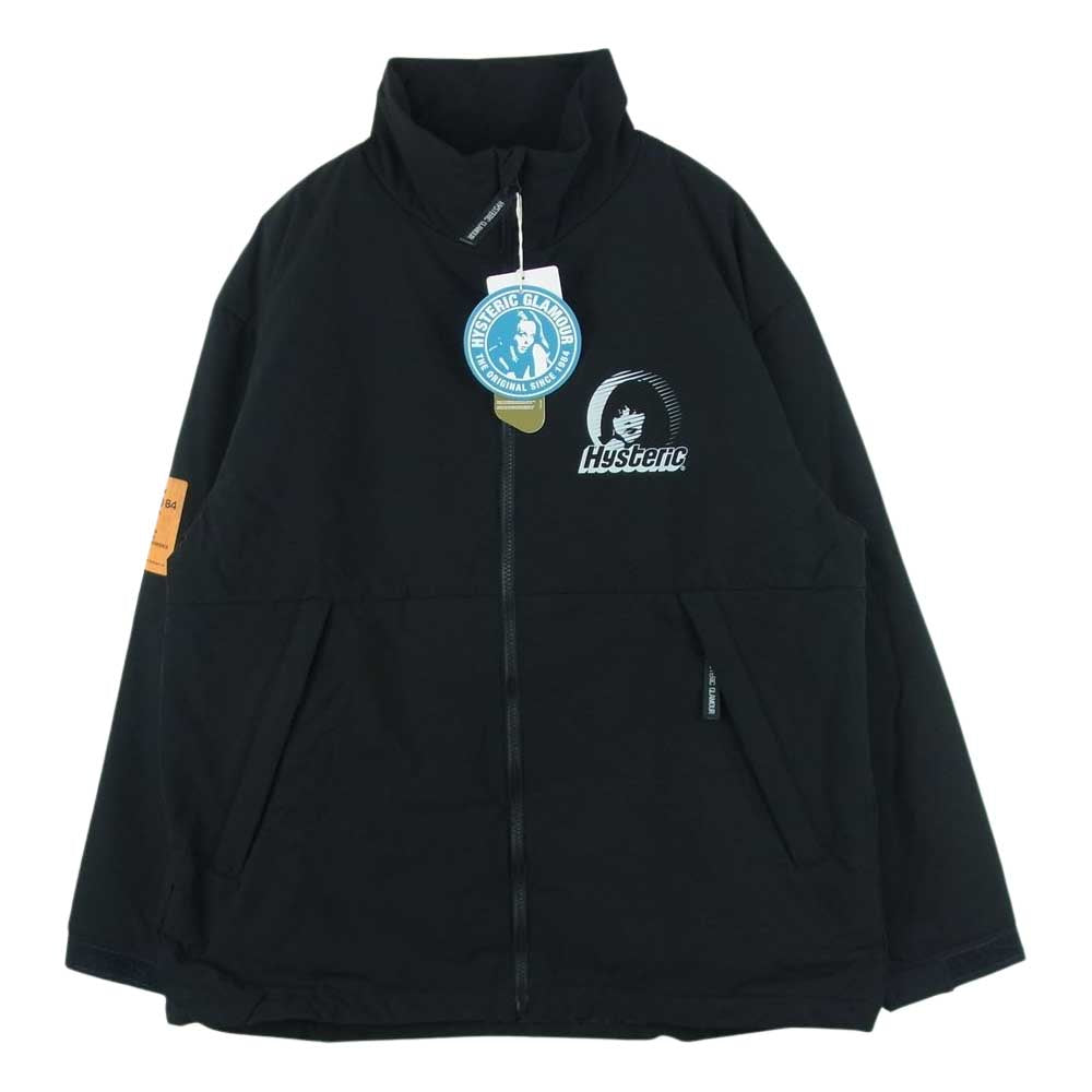 HYSTERIC GLAMOUR ヒステリックグラマー 21AW 02213AB02 CIRCLE GIIRL LIGHT AND SHADOW 中綿プリマロフト スタンドカラー ジャケット ブラック系 M【新古品】【未使用】【中古】