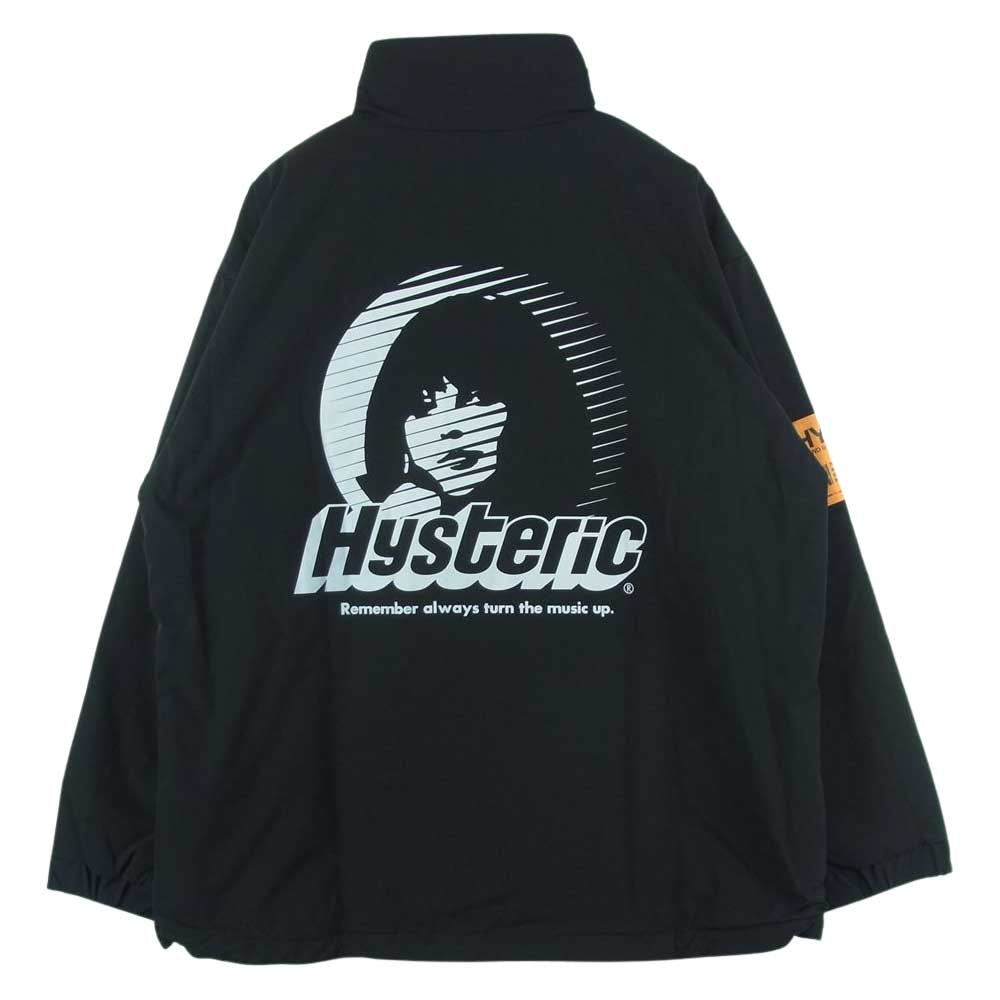 HYSTERIC GLAMOUR ヒステリックグラマー 21AW 02213AB02 CIRCLE GIIRL LIGHT AND SHADOW 中綿プリマロフト スタンドカラー ジャケット ブラック系 M【新古品】【未使用】【中古】