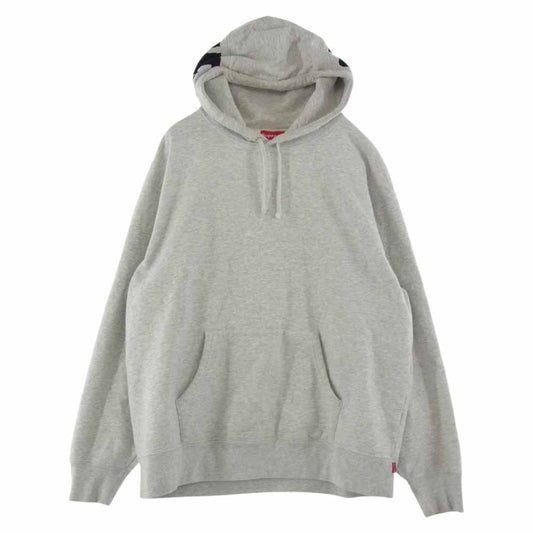 Supreme シュプリーム 20AW Rib Hooded Sweatshirt リブ フーデッド スウェットシャツ パーカー グレー系 XL【中古】