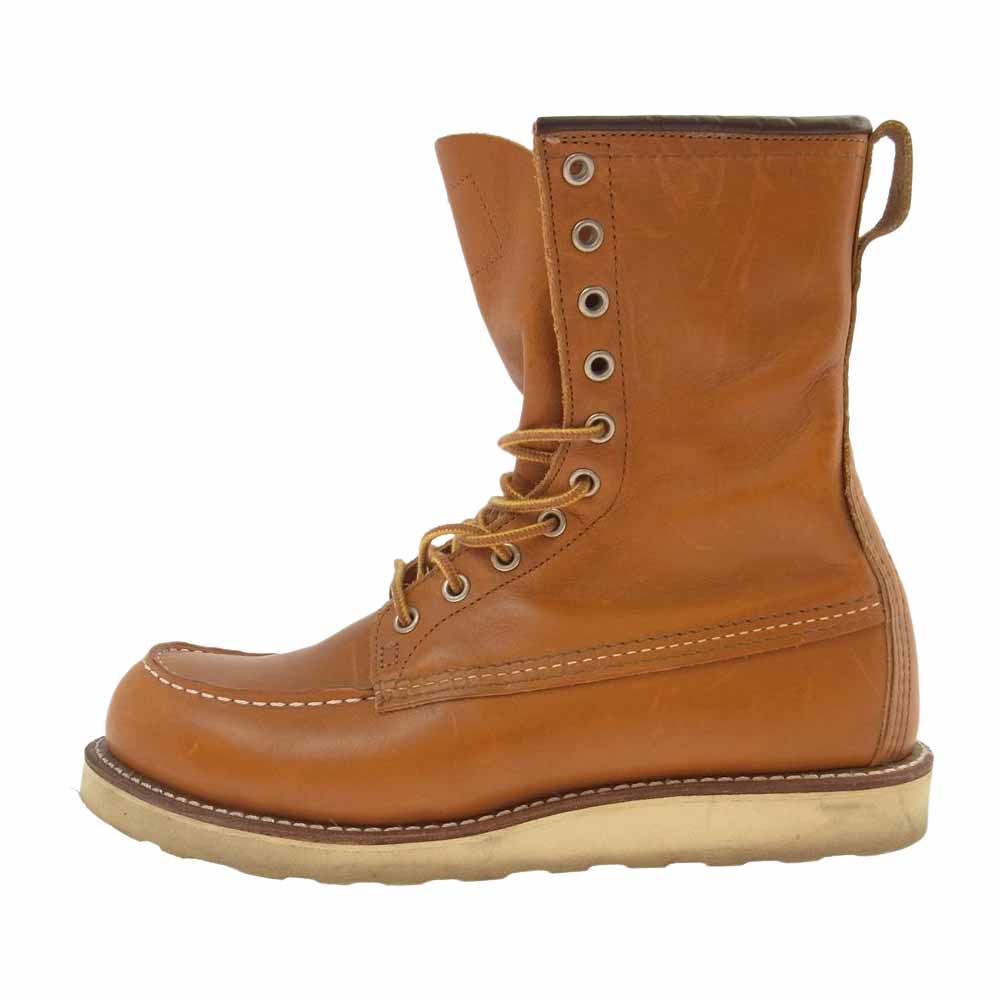 RED WING レッドウィング 9877 犬タグ 復刻 アイリッシュセッター ゴールドラセット セコイア クラシックモックトゥ US8(26.0cm)【中古】
