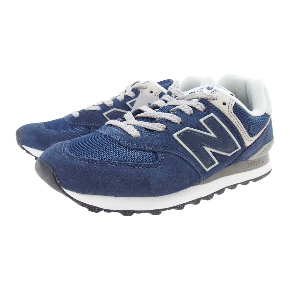 NEW BALANCE ニューバランス ML574EVN ローカット スニーカー ネイビー系 23.5【新古品】【未使用】【中古】