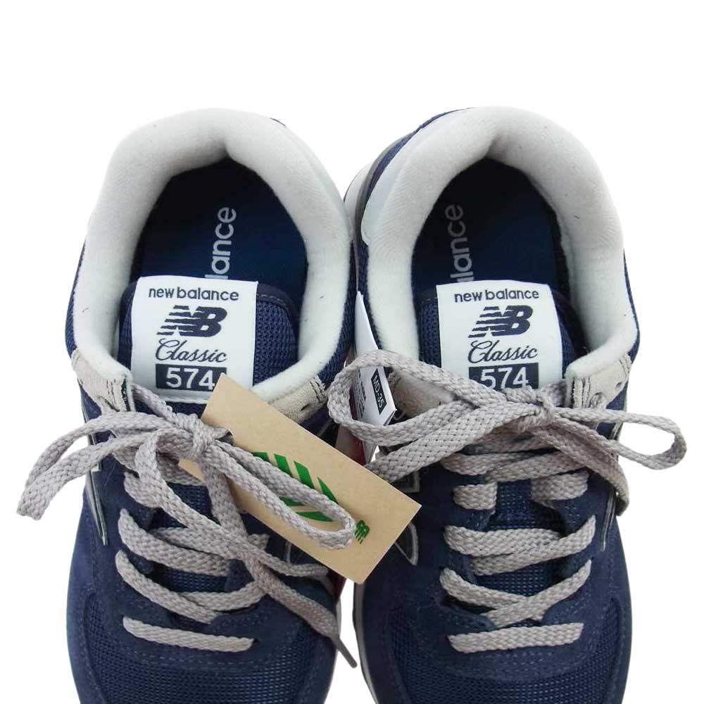 NEW BALANCE ニューバランス ML574EVN ローカット スニーカー ネイビー系 23.5【新古品】【未使用】【中古】
