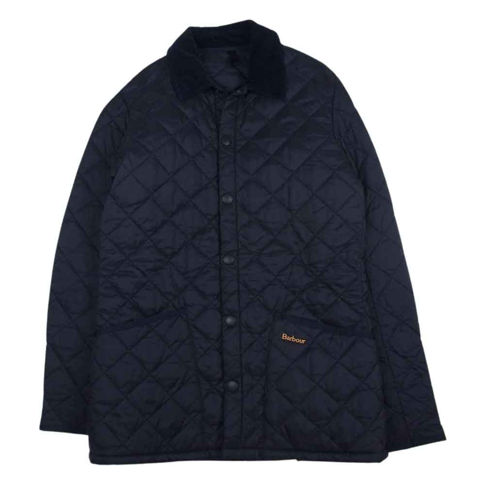Barbour バブアー 1602098 ポーラーキルト SL コーデュロイ キルティング ジャケット ネイビー系 XS【中古】