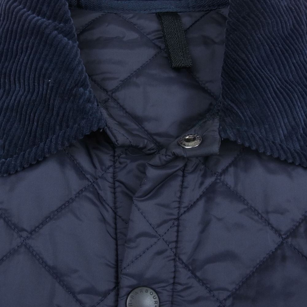 Barbour バブアー 1602098 ポーラーキルト SL コーデュロイ キルティング ジャケット ネイビー系 XS【中古】