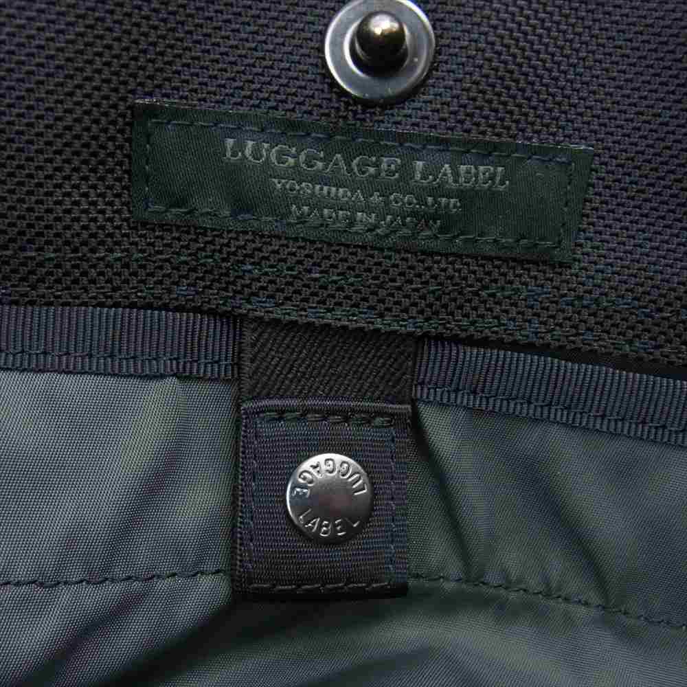 LUGGAGE LABEL ラゲッジレーベル LINER LEATHER 2WAY TOTE BAG ライナーレザー トート ショルダー バッグ ブラック系【中古】