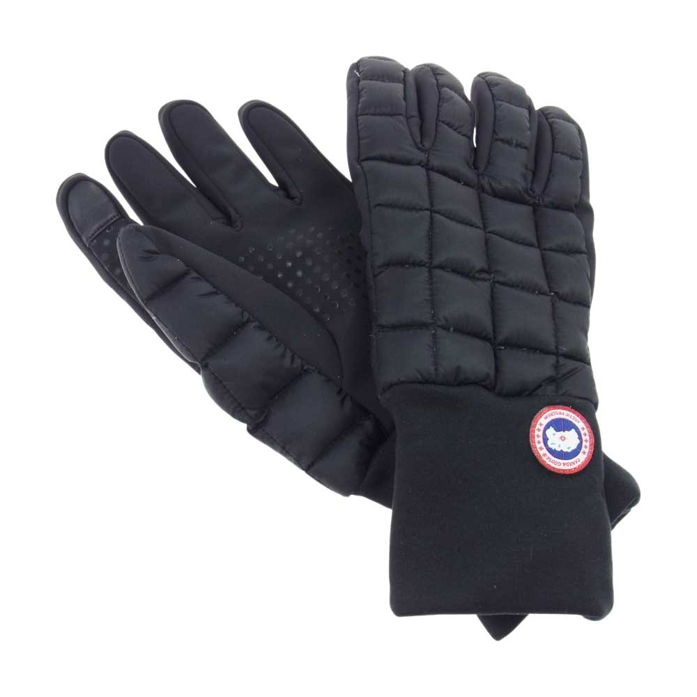 CANADA GOOSE カナダグース 5254M 国内正規品 サザビーリーグ Northern Glove Liner ノーザングローブライナー グローブ ダウン 手袋  ブラック系 M【中古】