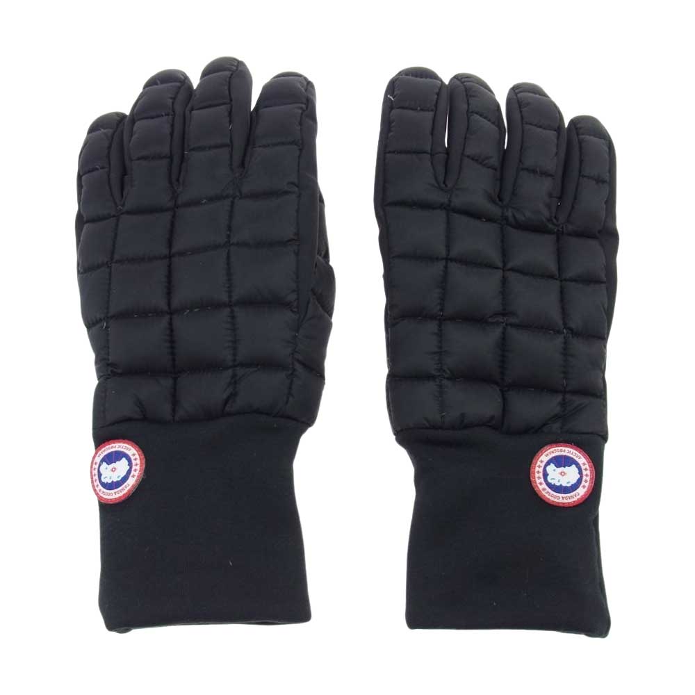 CANADA GOOSE カナダグース 5254M 国内正規品 サザビーリーグ Northern Glove Liner ノーザングローブライナー グローブ ダウン 手袋  ブラック系 M【中古】