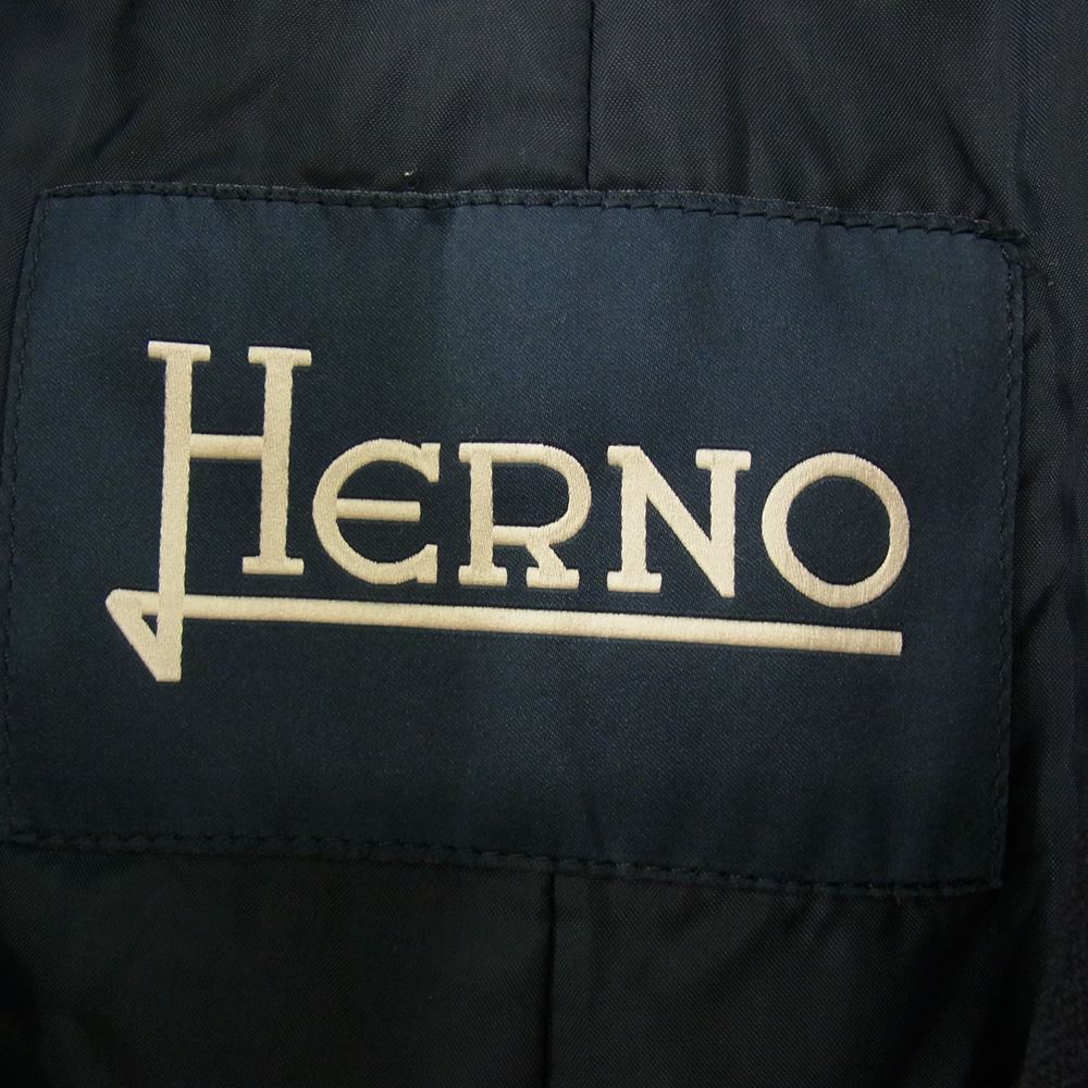 Herno ヘルノ 国内正規品 イタリア製 ステンカラーコート ダークグレー系 50【中古】