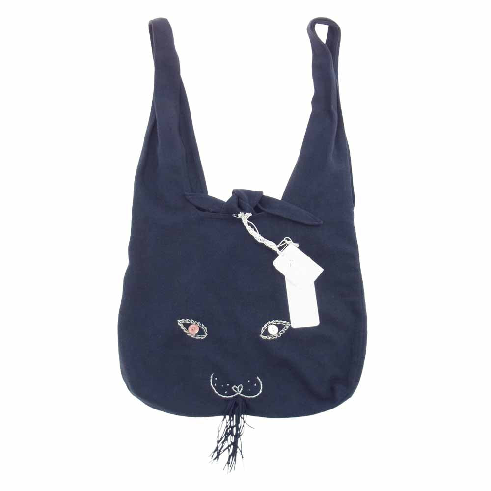 mina perhonen ミナペルホネン OS9837 uas bag うさバッグ ネイビー系【中古】