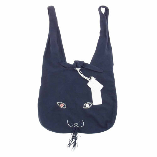 mina perhonen ミナペルホネン OS9837 uas bag うさバッグ ネイビー系【中古】