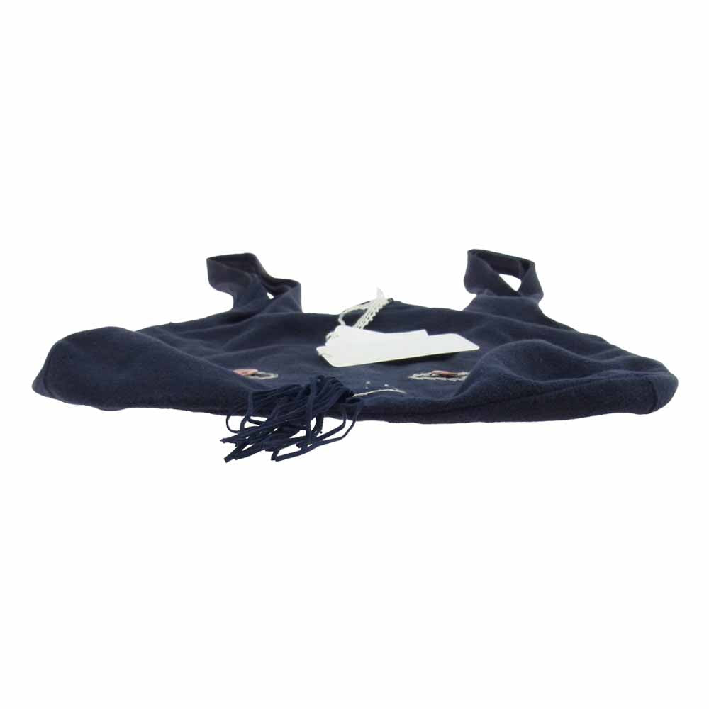 mina perhonen ミナペルホネン OS9837 uas bag うさバッグ ネイビー系【中古】