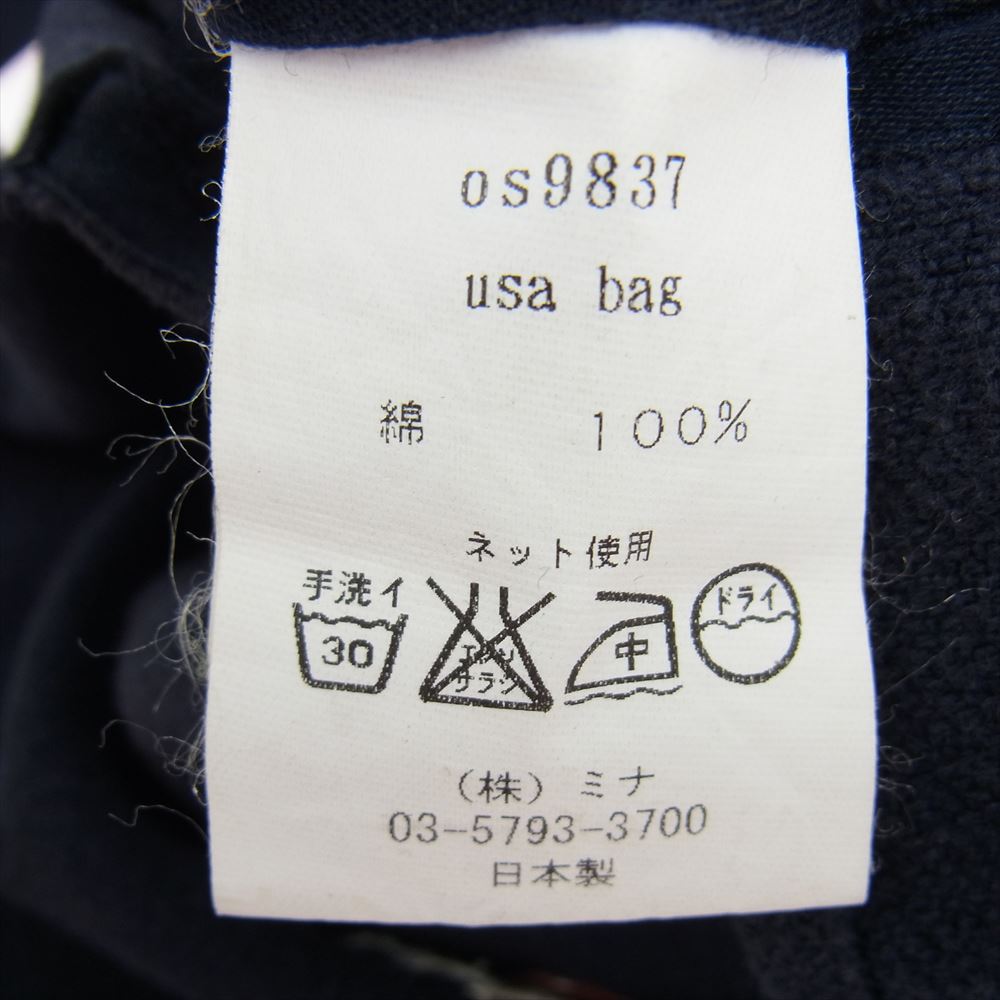 mina perhonen ミナペルホネン OS9837 uas bag うさバッグ ネイビー系【中古】