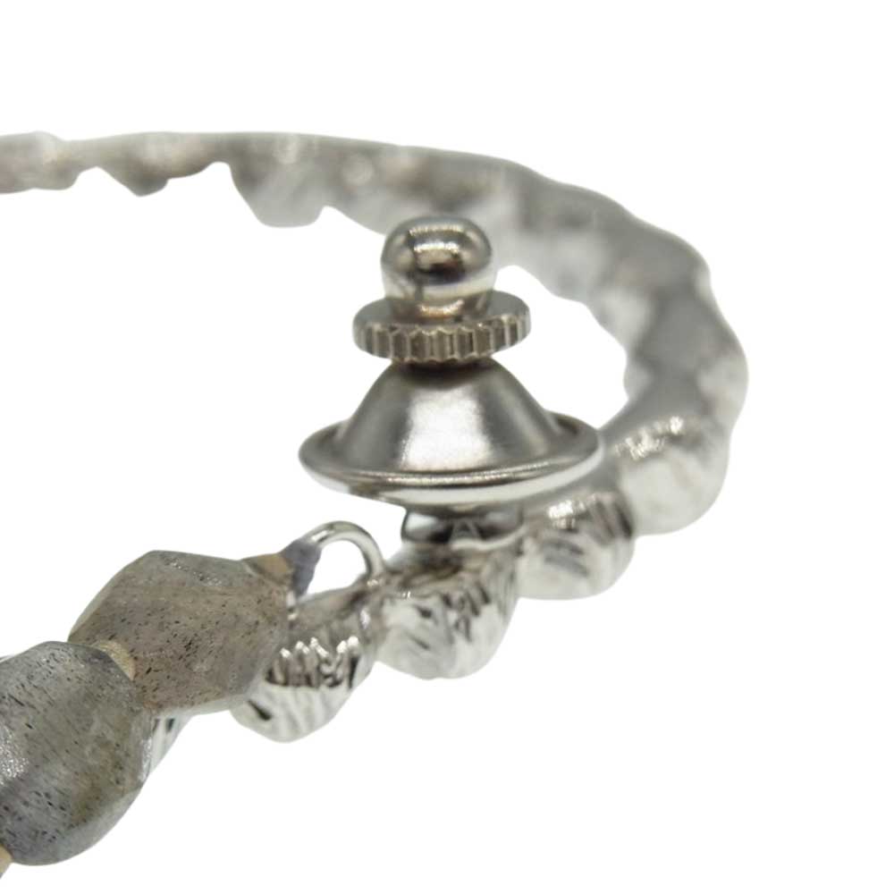 mina perhonen ミナペルホネン SA7331 tambourine タンバリン 天然石 ストーン ネックレス シルバー系【中古】
