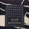 mina perhonen ミナペルホネン MA2137 Stream Jacket ストリーム シルク混 ウール ノーカラー ジャケット ブラック系 ホワイト系 36【中古】