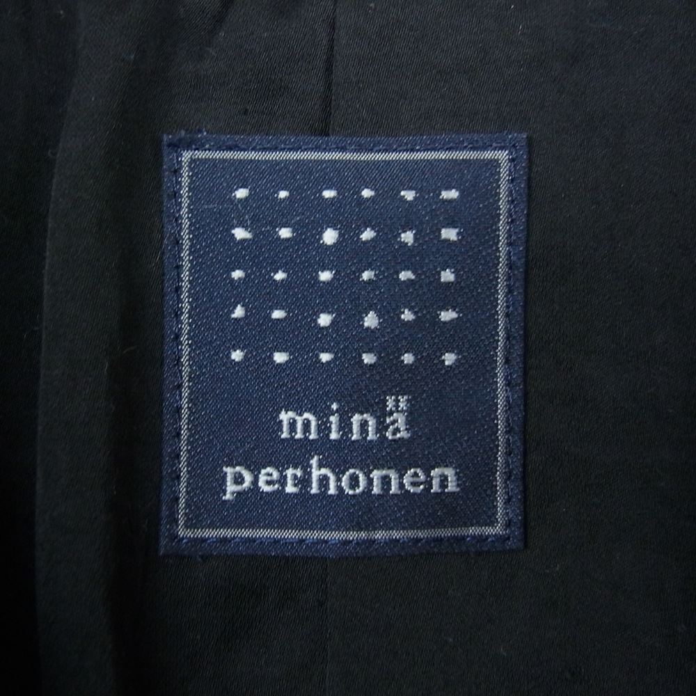 mina perhonen ミナペルホネン MA2148 タンバリン デニム ブルゾン インディゴブルー系 38【中古】