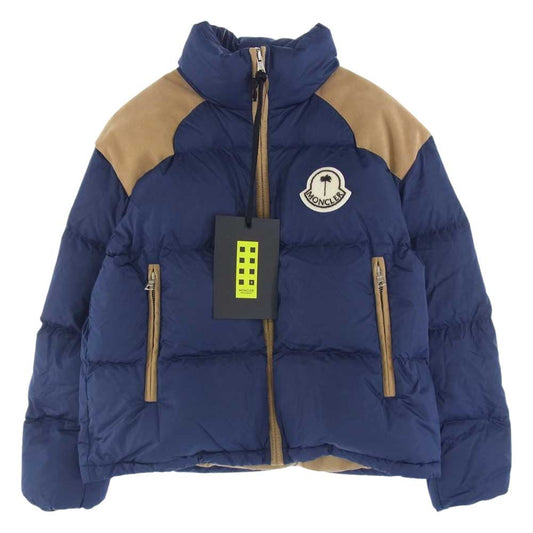 MONCLER モンクレール × PALM ANGELS パーム エンジェルス KELSEY ダウンジャケット ネイビー系 1【新古品】【未使用】【中古】