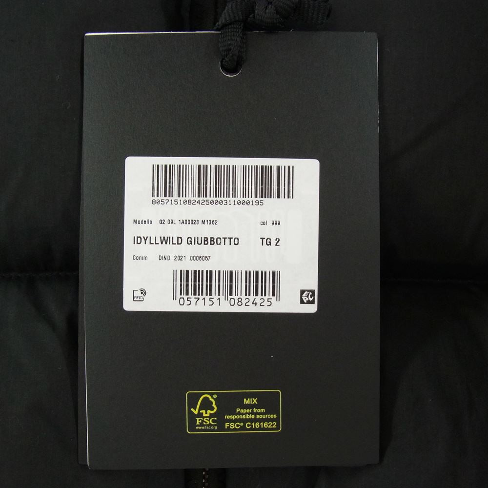 MONCLER モンクレール × PALM ANGELS パーム エンジェルス 21AW IDYLLWILD ダウン ジャケット ブラック系 2【新古品】【未使用】【中古】