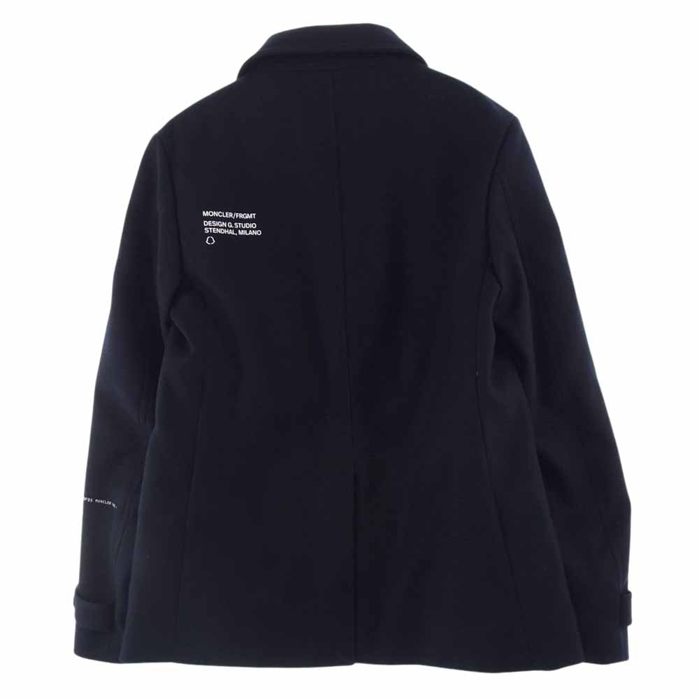MONCLER モンクレール GENIUS × FRAGMENT フラグメント 21AW TOLIMAN 2 Pコート ダークネイビー系 2【極上美品】【中古】