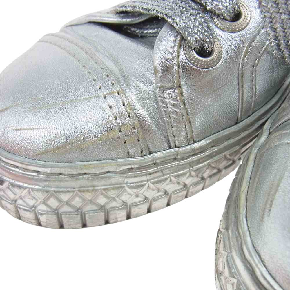 CHANEL シャネル ココマーク ローカット スニーカー シルバー シルバー系 36【中古】