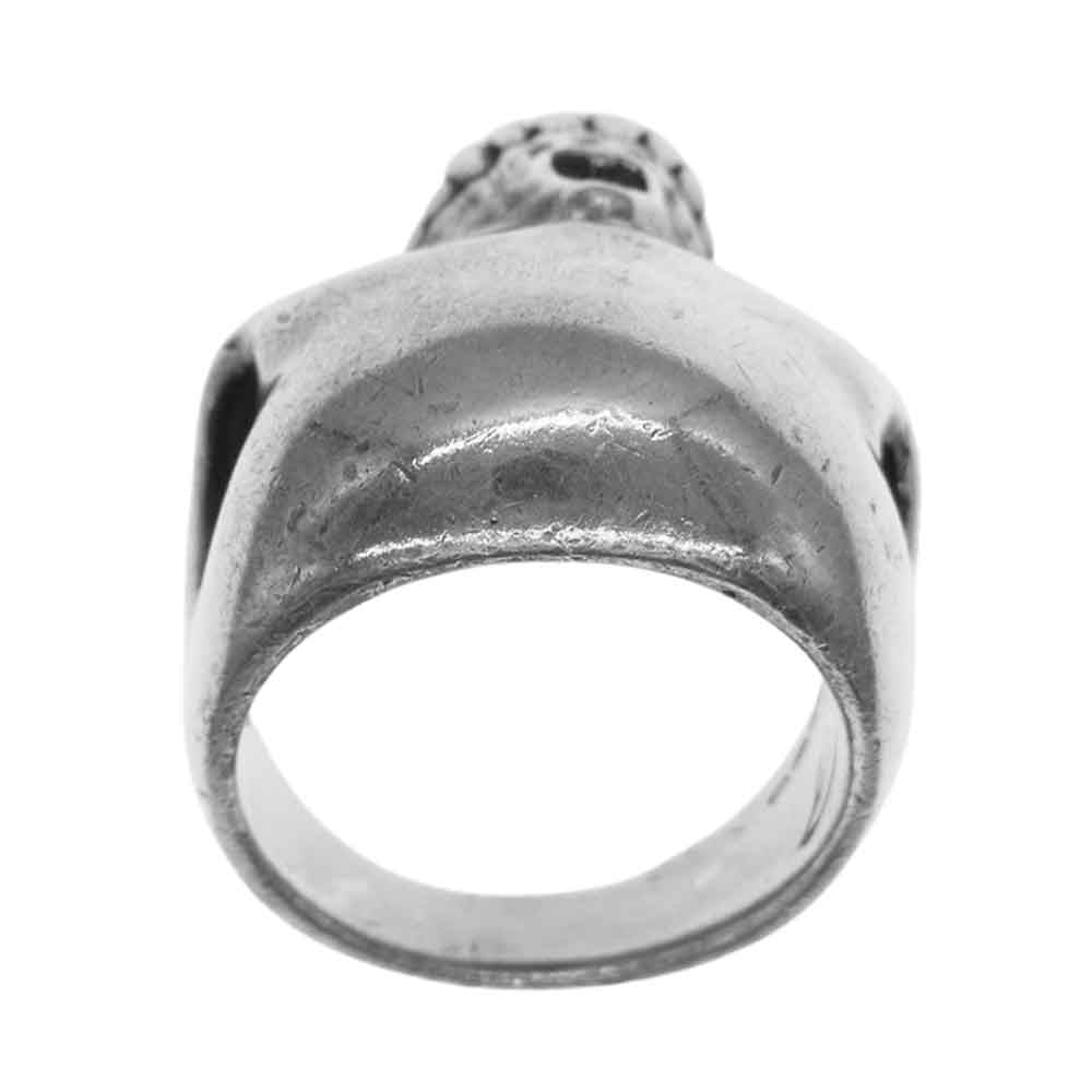 CRAZY PIG クレイジーピッグ LARGE EVIL SKULL RING ラージ エヴィル スカル リング シルバー シルバー系【中古】