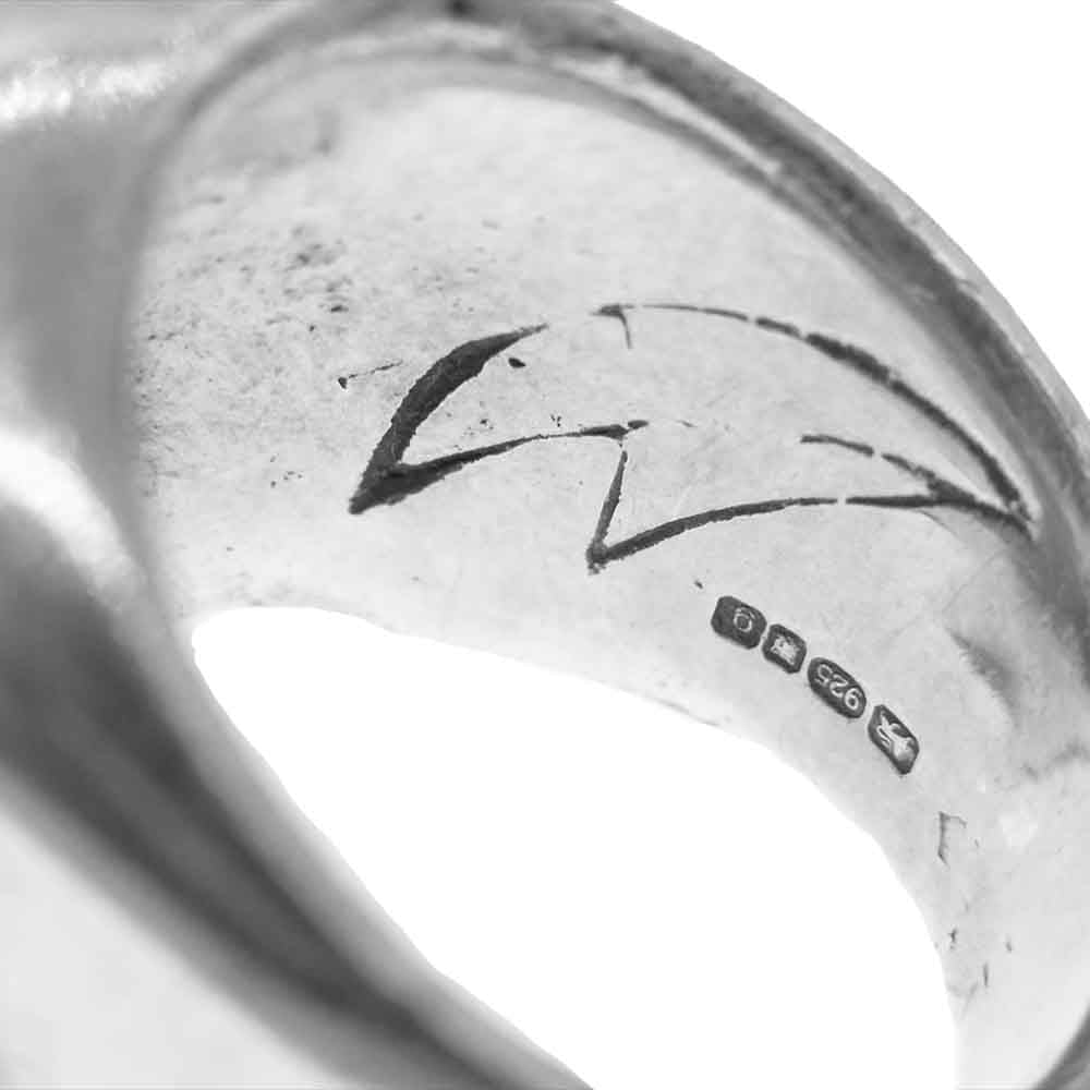 CRAZY PIG クレイジーピッグ LARGE EVIL SKULL RING ラージ エヴィル スカル リング シルバー シルバー系【中古】