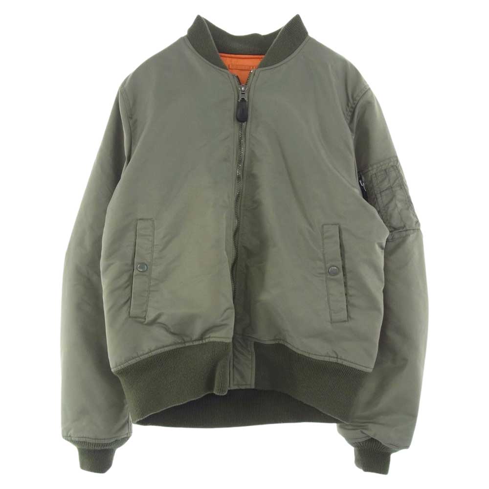 WIND AND SEA ウィンダンシー 19AW  WDS-19A-JK-07 REVERSIBLE MA-1 リバーシブル ミリタリー ジャケット モスグリーン系 XL【中古】