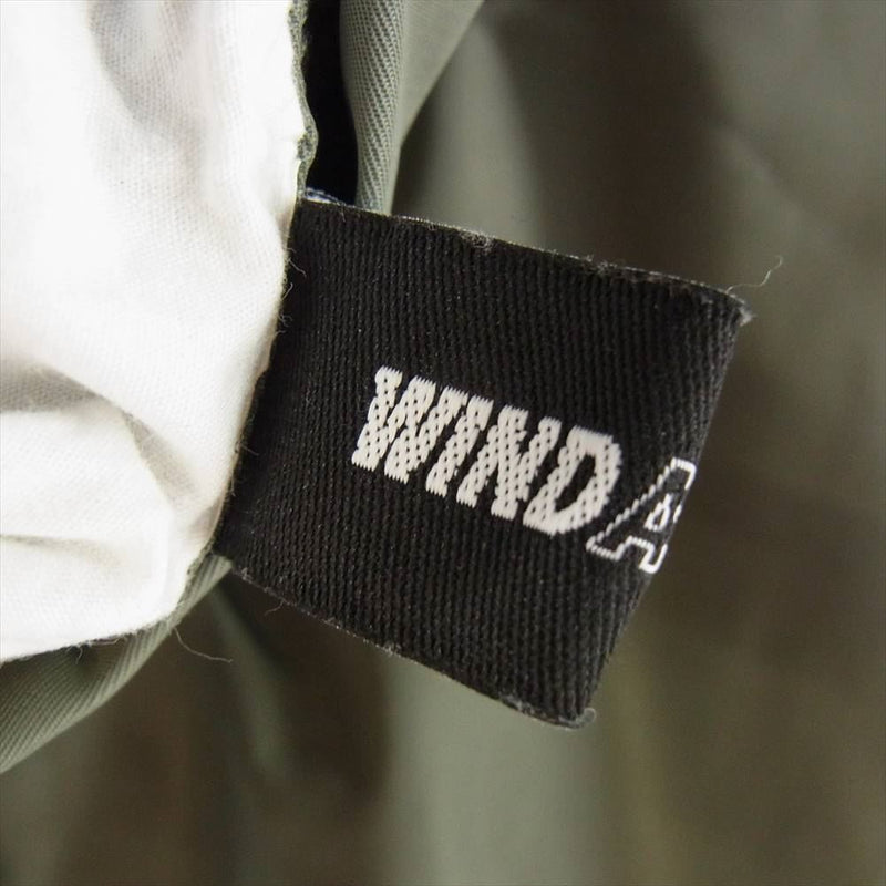WIND AND SEA ウィンダンシー 19AW  WDS-19A-JK-07 REVERSIBLE MA-1 リバーシブル ミリタリー ジャケット モスグリーン系 XL【中古】