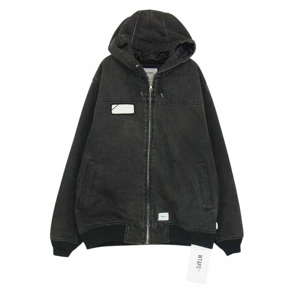 WTAPS ダブルタップス 19AW 192WVDT-JKM05 187 JACKET COTTON DENIM デニム フード ジャケット フーディ  グレー系 02【美品】【中古】