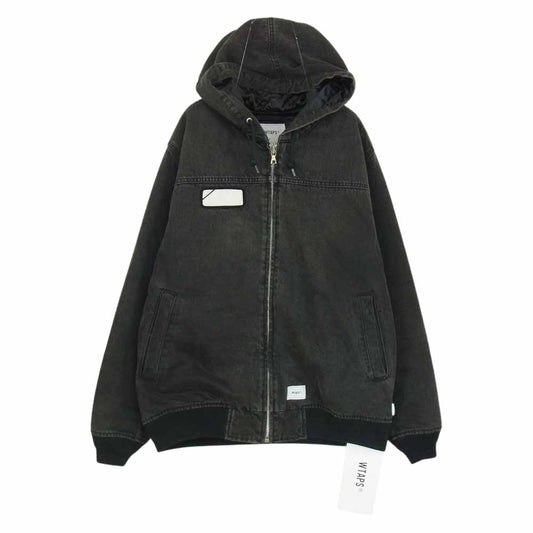 WTAPS ダブルタップス 19AW 192WVDT-JKM05 187 JACKET COTTON DENIM デニム フード ジャケット フーディ  グレー系 02【美品】【中古】