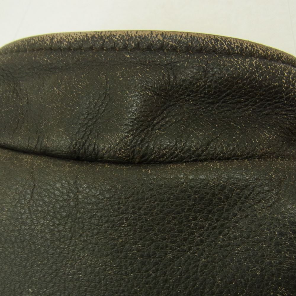 HARLEY DAVIDSON ハーレーダビッドソン 90a シングル レザー ライダース ジャケット ブラック系 M【中古】