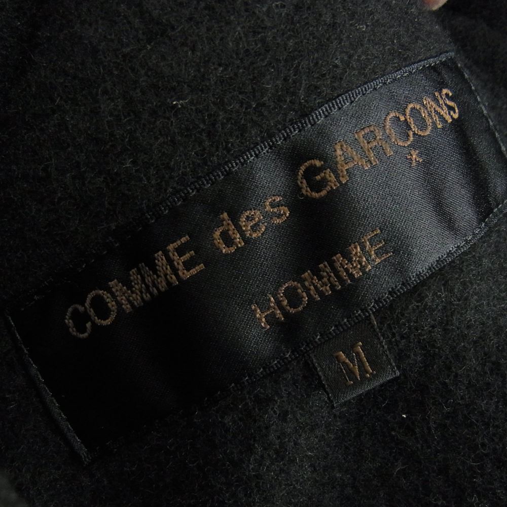 COMME des GARCONS HOMME コムデギャルソンオム AD1996 HJ-04022M 田中啓一オム ヴィンテージ 袖切替 圧縮ウール テーラード ジャケット ブラック系 M【中古】