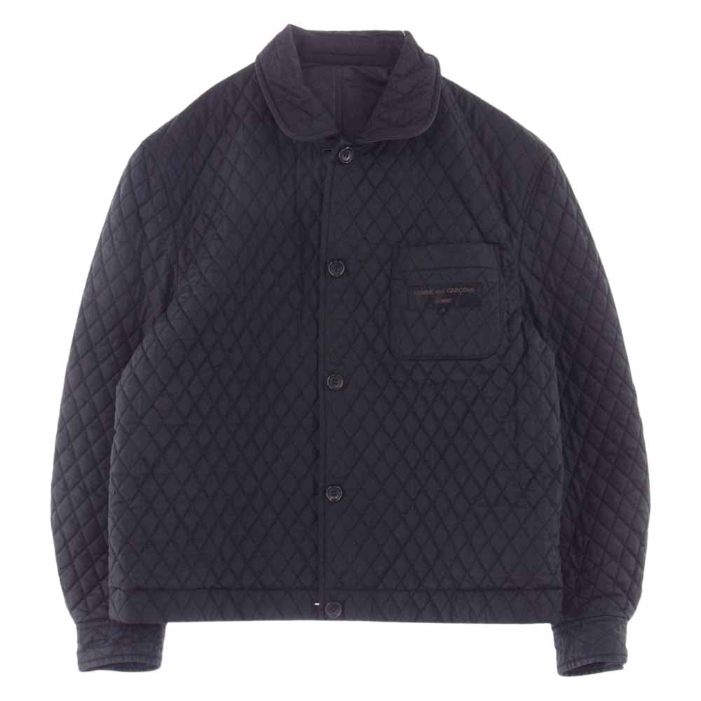 COMME des GARCONS HOMME コムデギャルソンオム AD1996 HJ-040730 田中啓一オム ヴィンテージ リバーシブル ナイロン キルティング ジャケット ブラック系 M【中古】